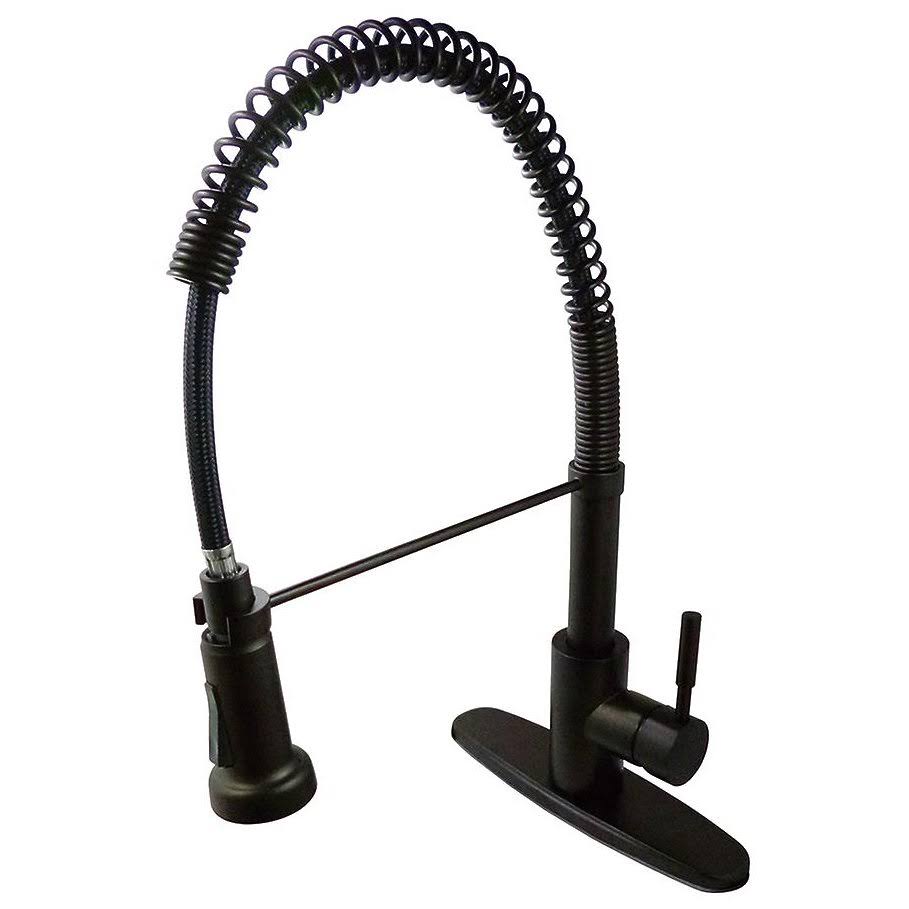 Kingston Brass GS8885DL Gourmetier Concord Single Handle Pull-Down Spray Kitchen Faucet, Oil Rubbed Bronze