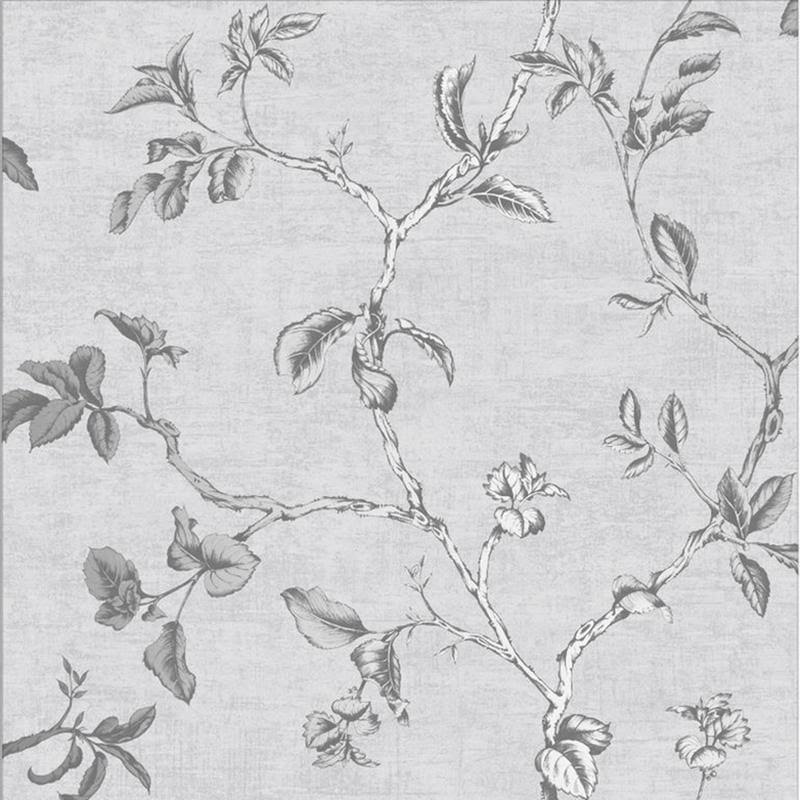 Graham u0026 Brown Twining Silver Wallpaper