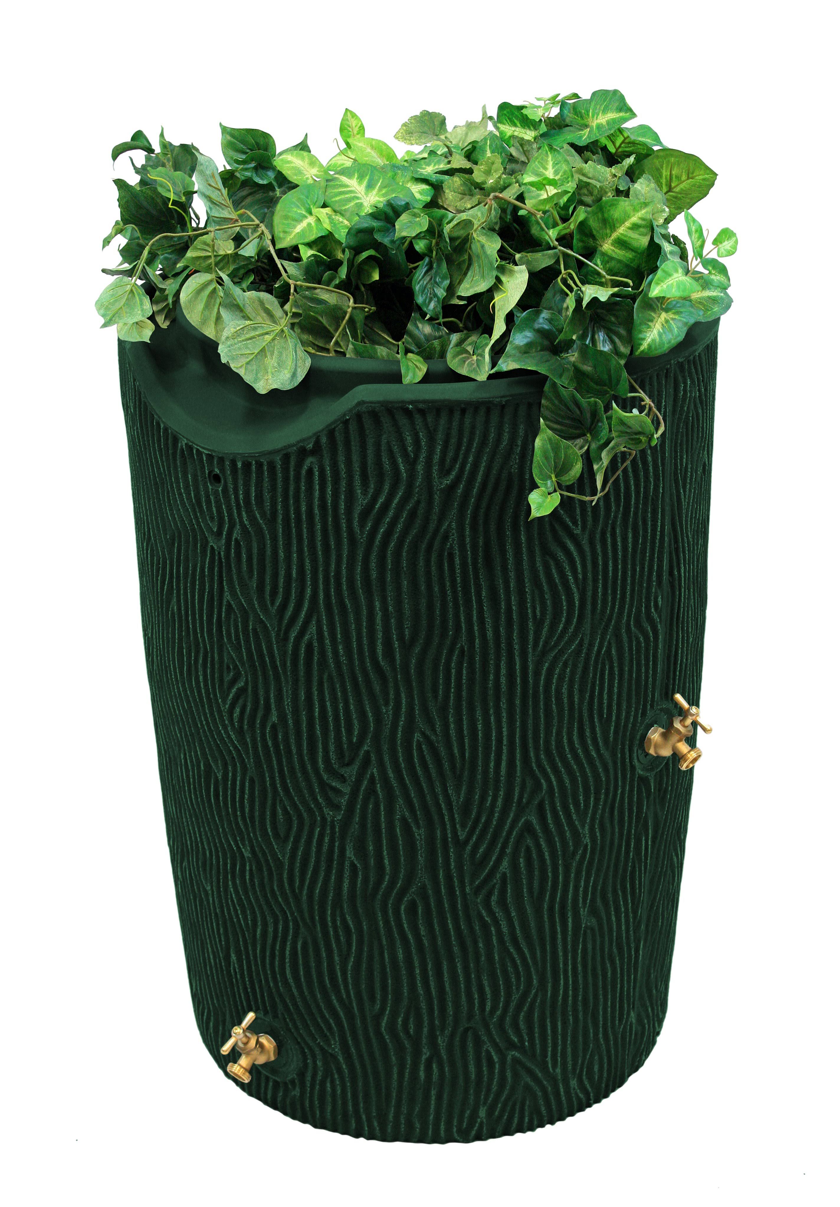 Impressions Bark 50 Gallon Rain Saver - Good Ideas - Green