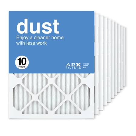 AIRx Filters 16x20x1 Air Filter MERV 8 Pleated HVAC AC Furnace Air Filter, Dust 10-Pack Made in The USA