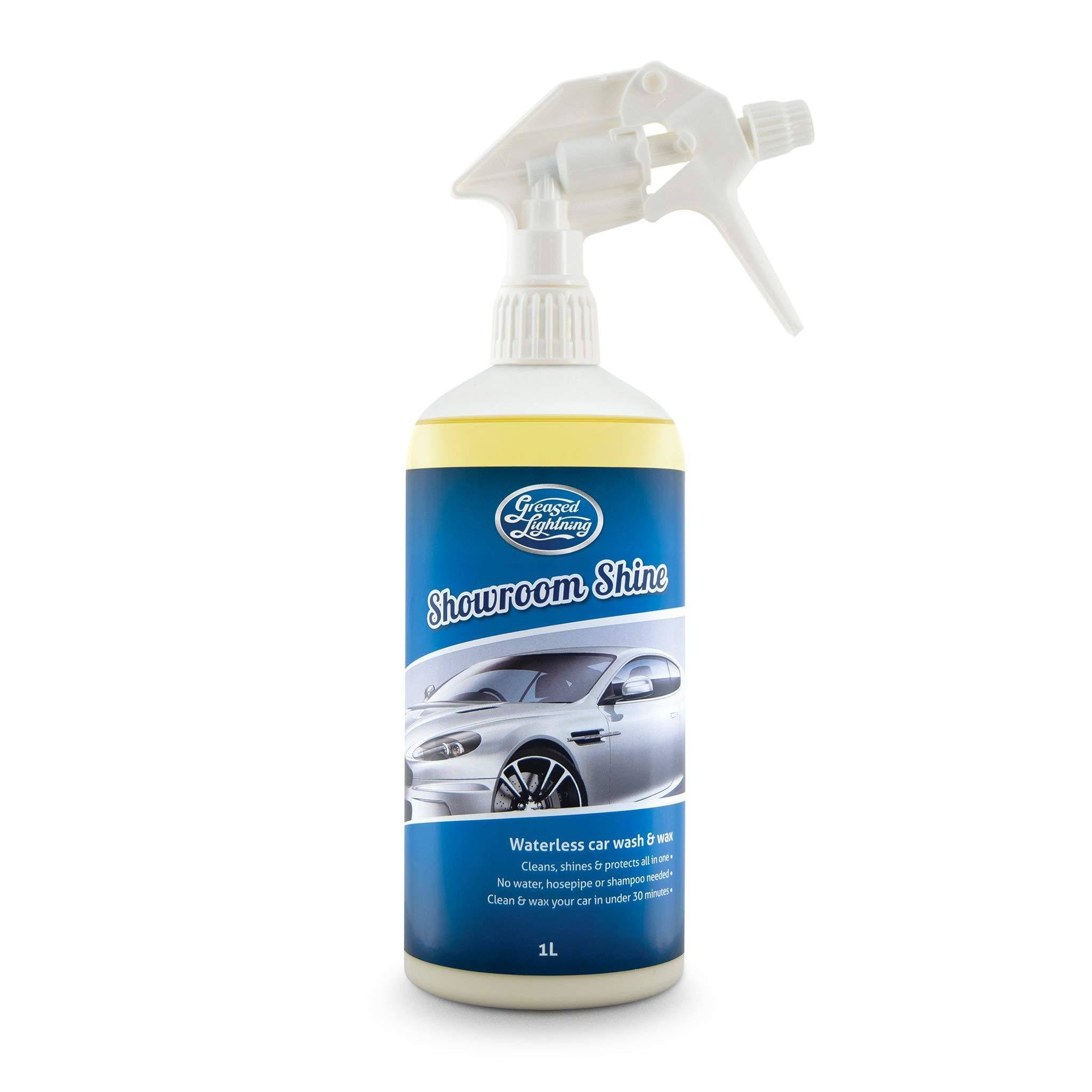 Greased Lightning Showroom Shine 1Ltr Waterless Car Wash, Wax u0026 Polish