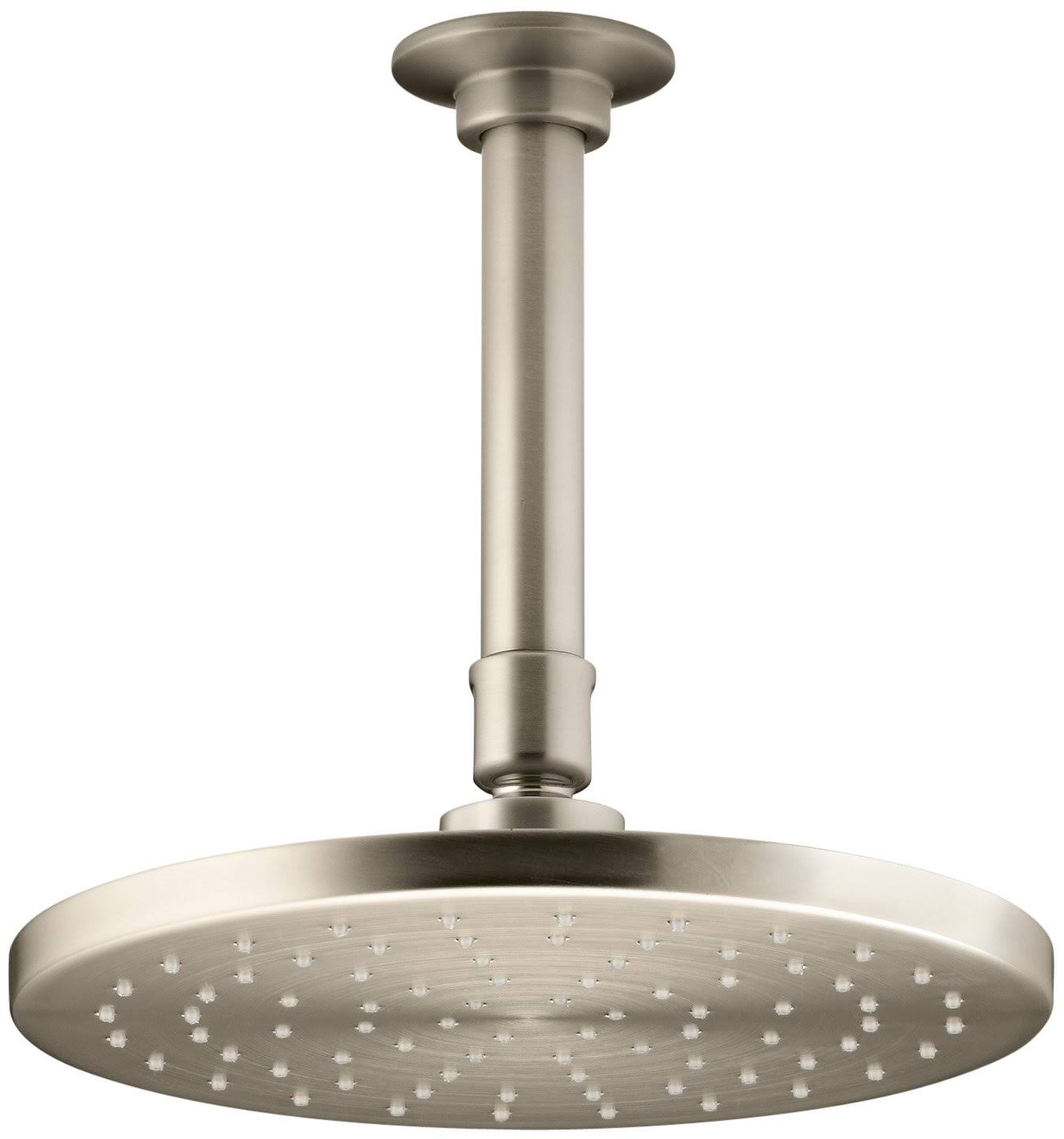KOHLER K-13688-BV Contemporary Round 8 In. Rainhead with Katalyst Spray, 2.5 gpm, Vibrant Brushed Bronze