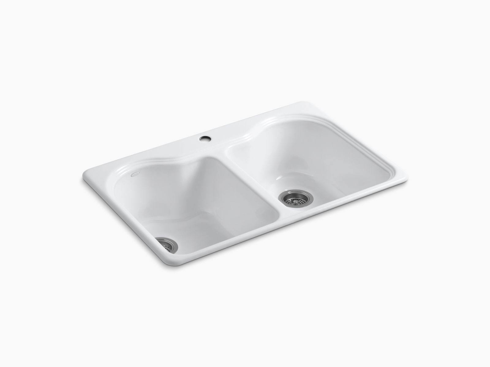 Kohler K-5818-1-0 Hartland Kitchen Sink White