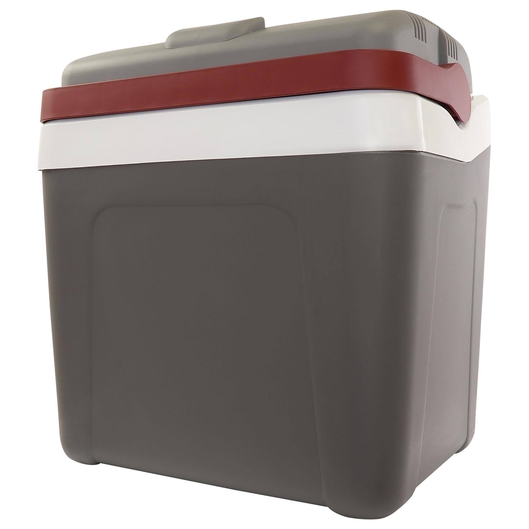 Koolatron - Fun Kool 26-Quart 12V Portable Cooler - Gray/Red