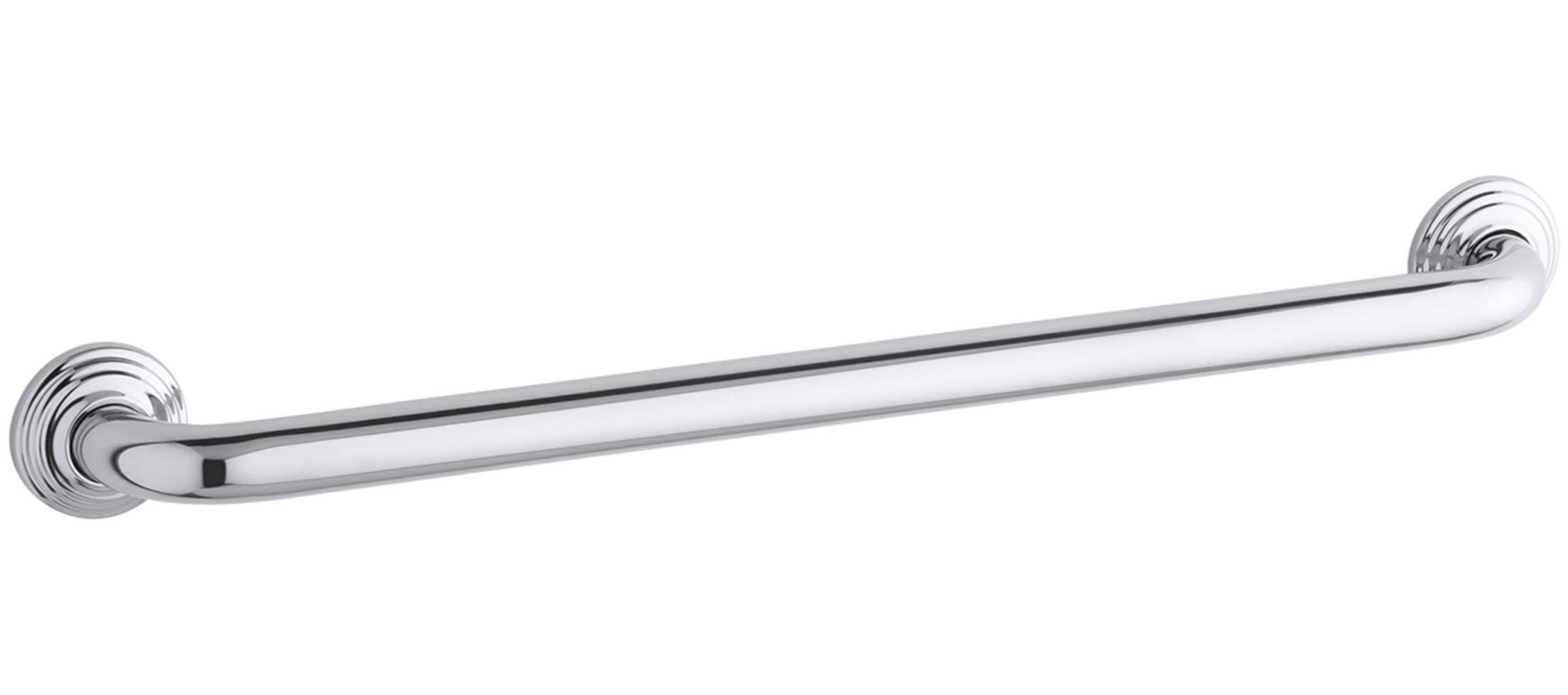 KOHLER K-10542-S Traditional 24 In. Grab Bar, Polished Stainless