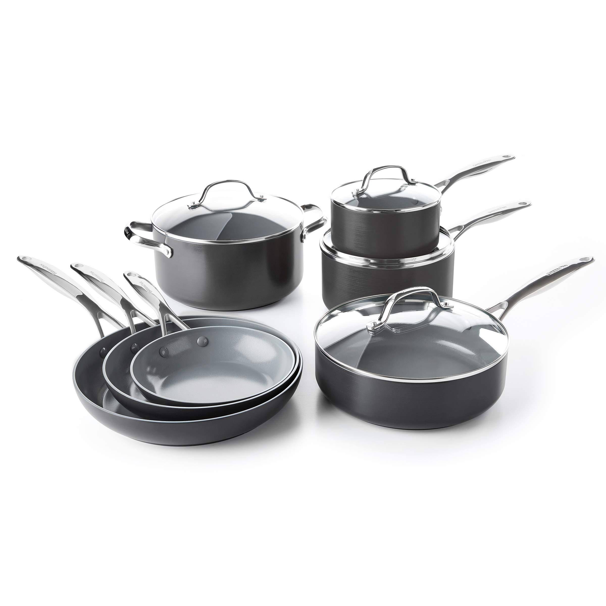 Green Pan Pan Set, Nonstick, Ceramic, Healthy