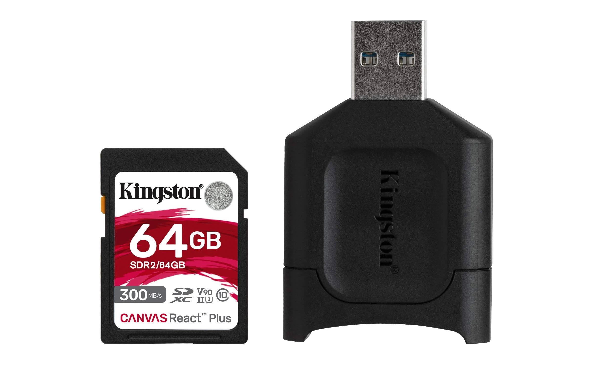 Kingston 64GB Canvas React Plus UHS-II SDXC Memory Card
