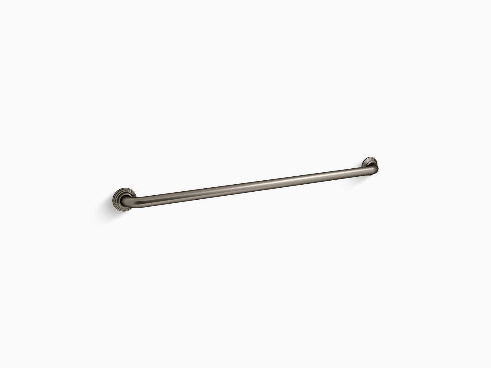 Kohler K-10544-VNT Traditional 36-Inch ADA Compliant Grab Bar, Vintage Nickel