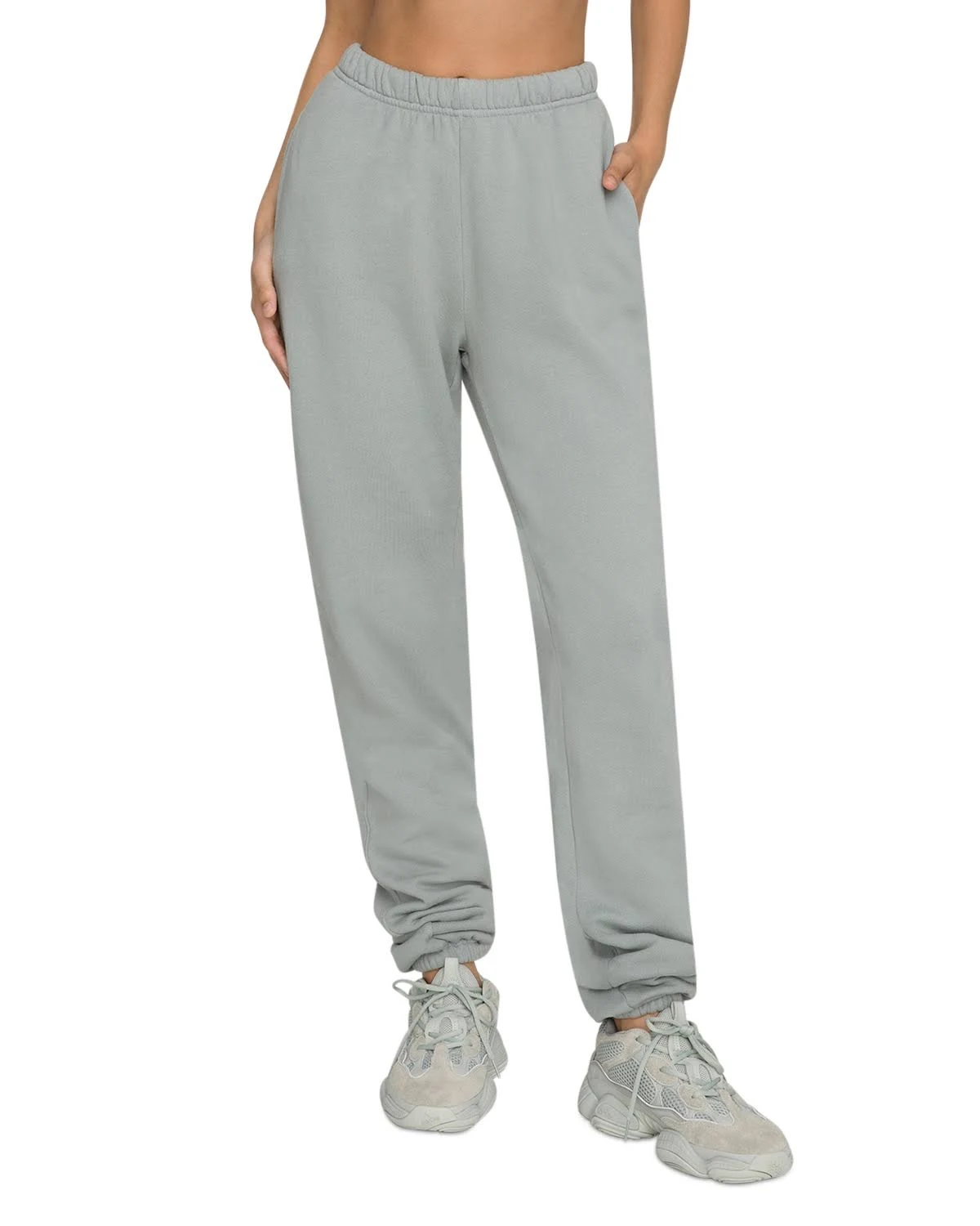 Good American Women&s Boyfriend Sweatpants - Gray - Size 3/L