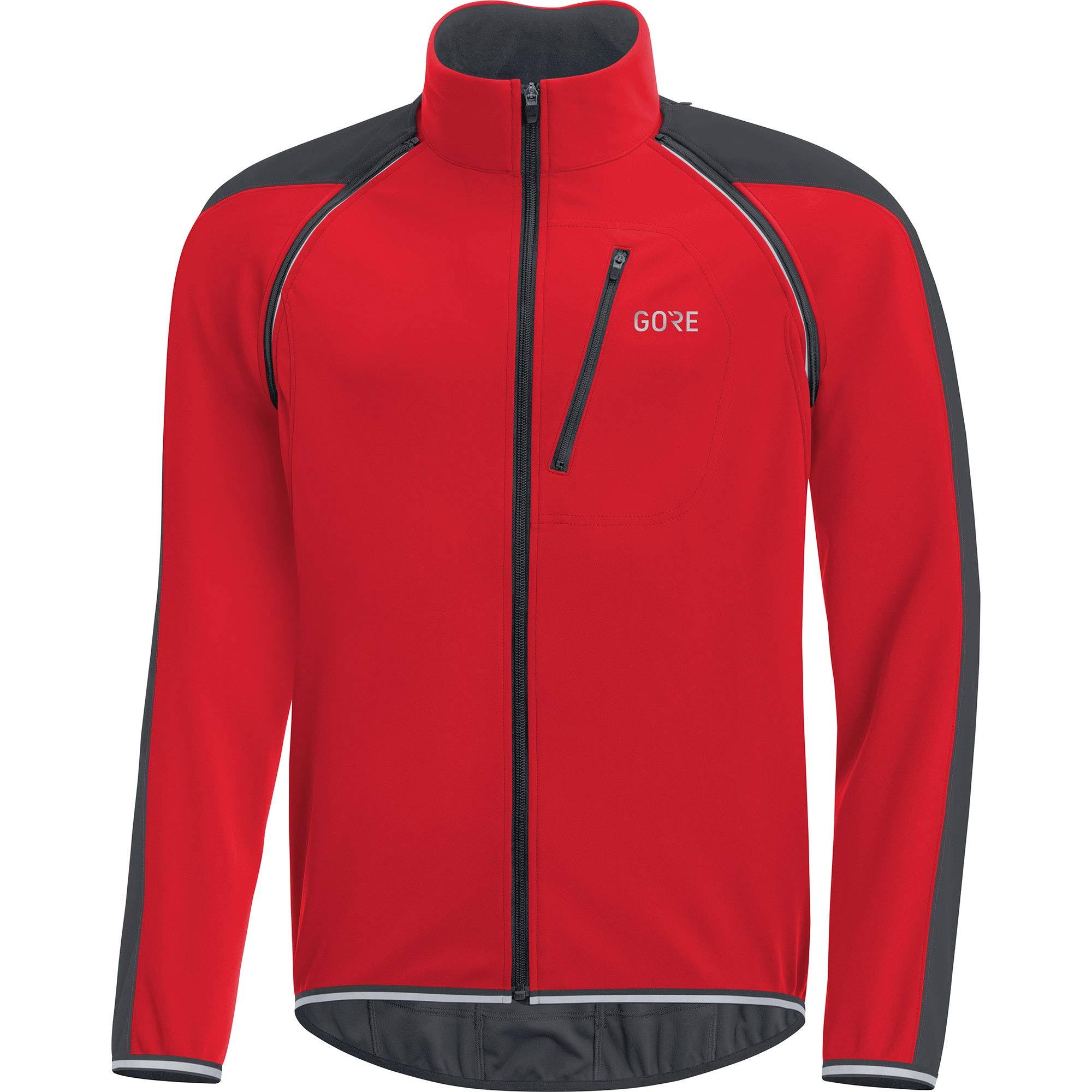 Gore Wear C3 Jacket Phantom Zip Off Windstopper Red Black L
