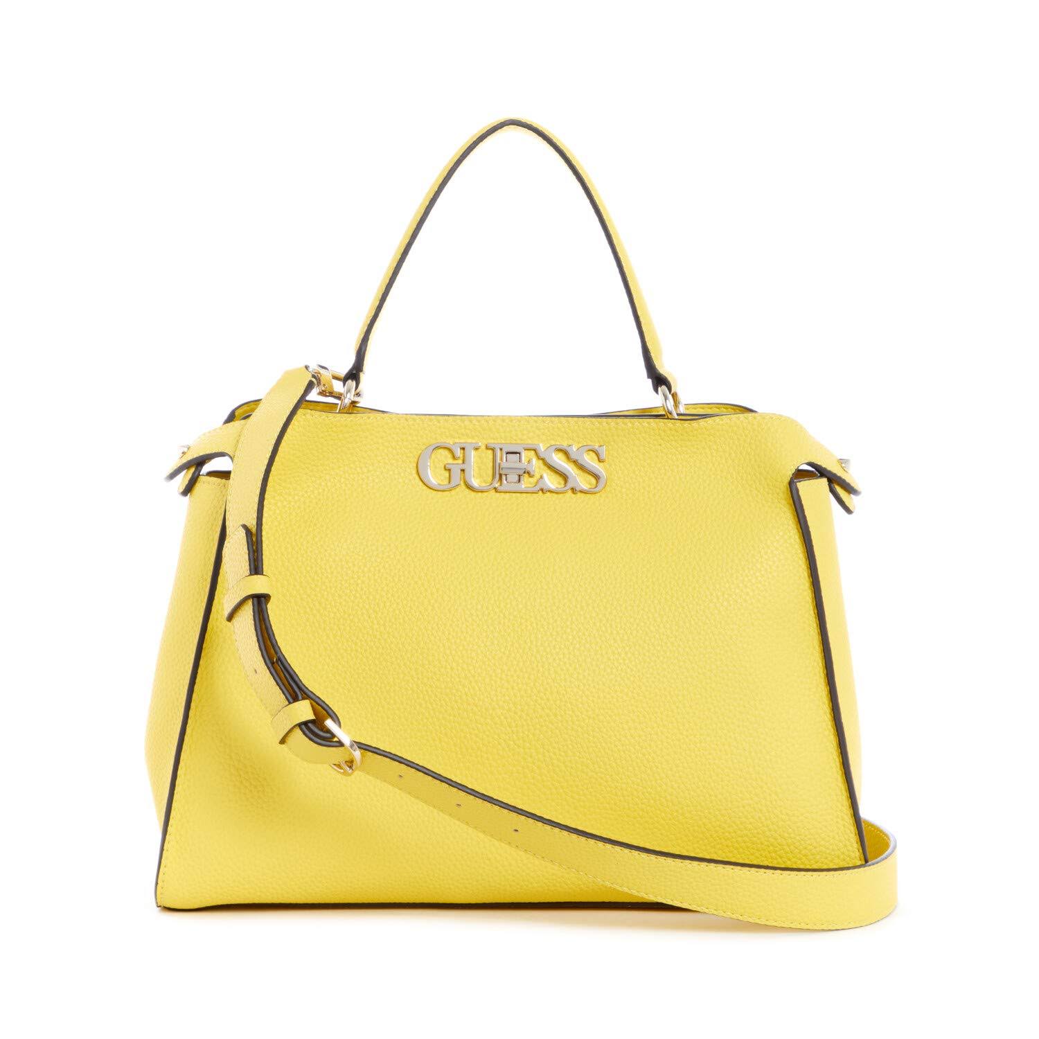 Guess Women&s Uptown Chic Large Turnlock Satchel