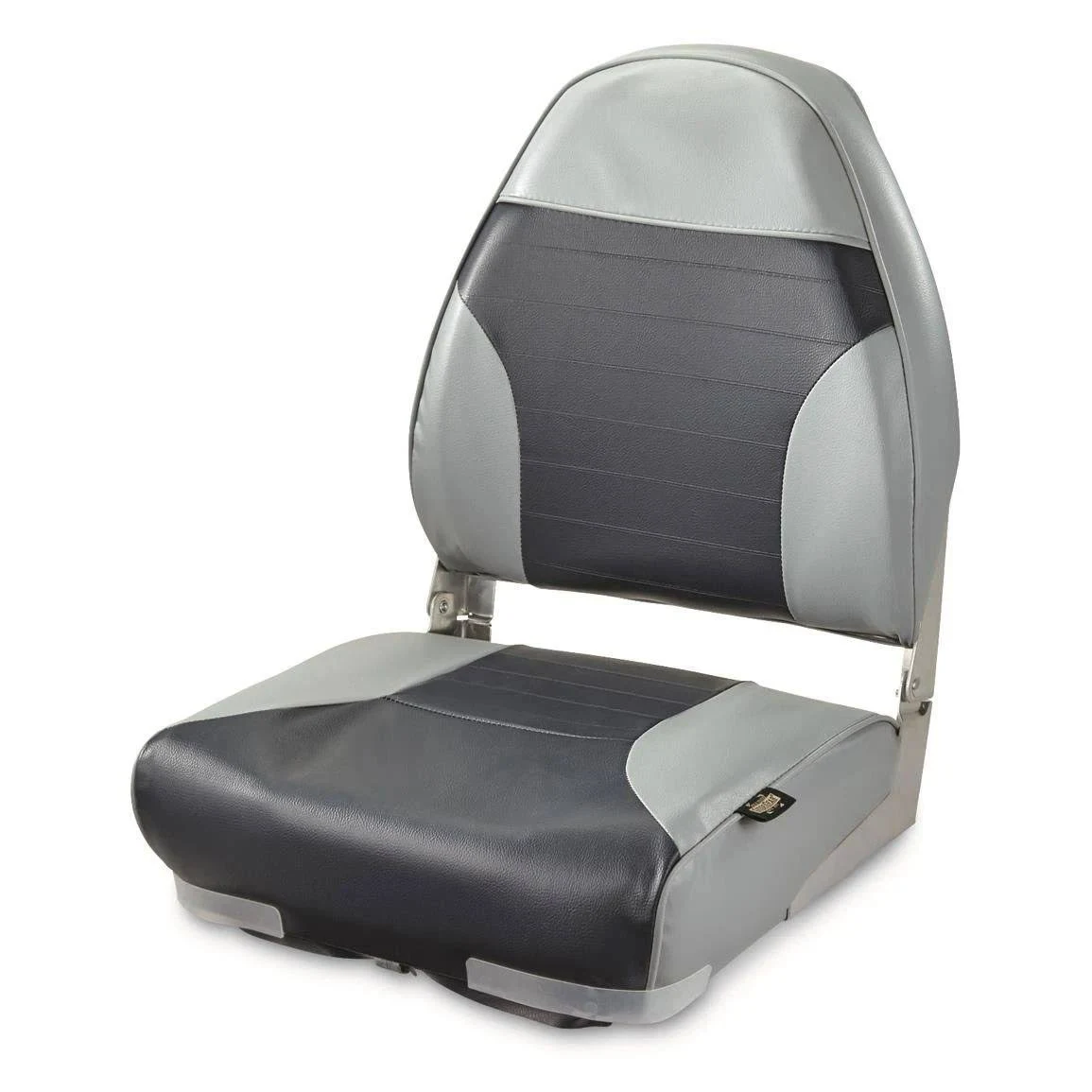 Guide Gear High-Back Folding Boat Seat, Gray/Navy