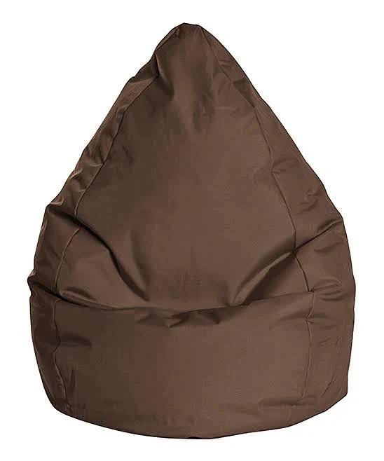 Gouchee Home Brava Collection Contemporary Polyester Upholstered Bean Bag Chair, Brown