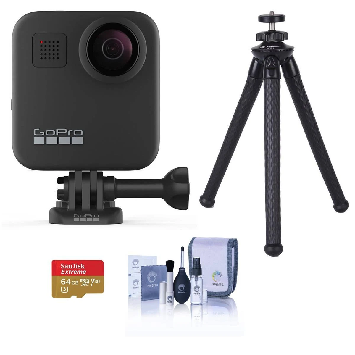 GoPro Max 360 Action Camera - with Tripod Action Kit CHDHZ-201 I