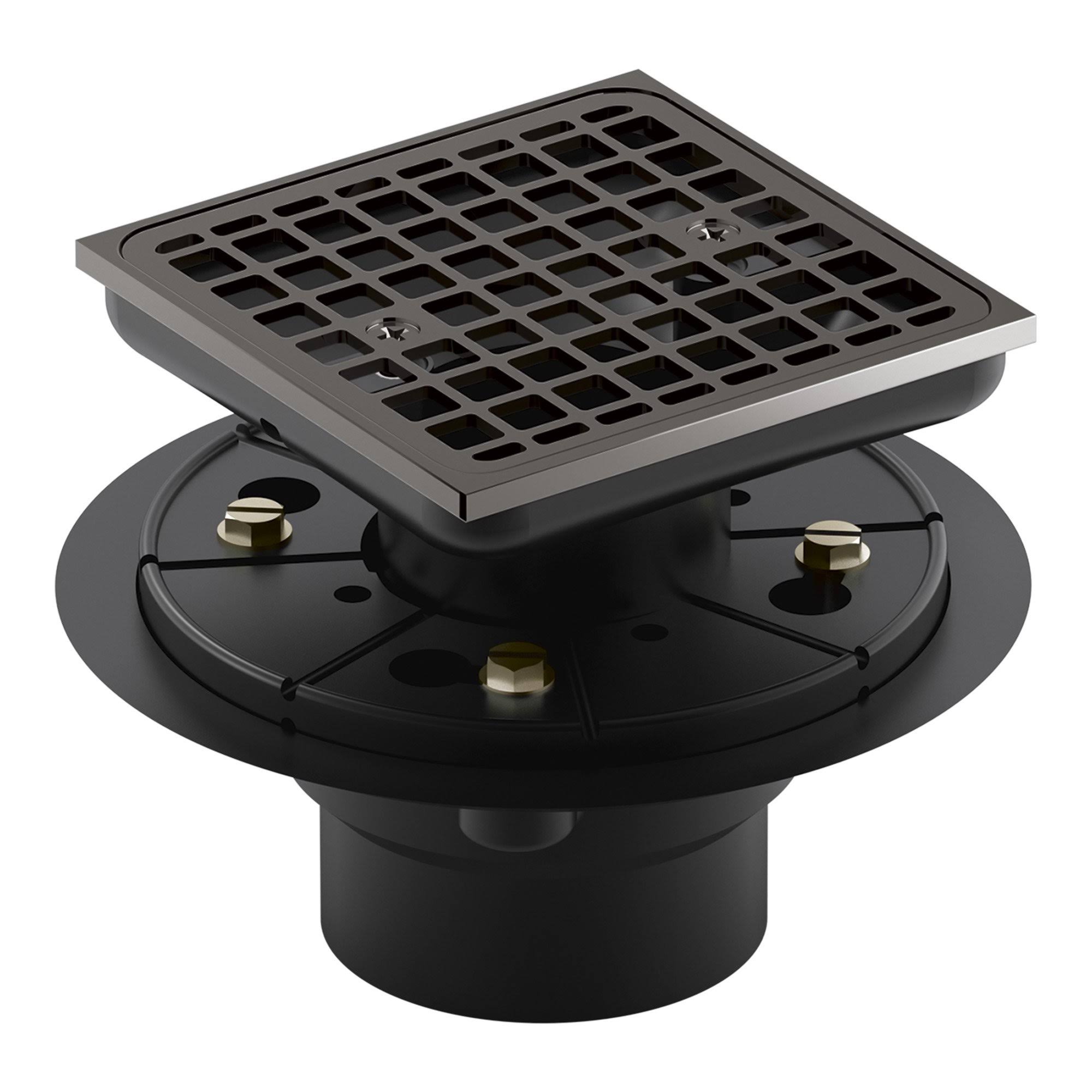 Kohler Square Design Tile-In Shower Drain, Titanium, K-9136-TT