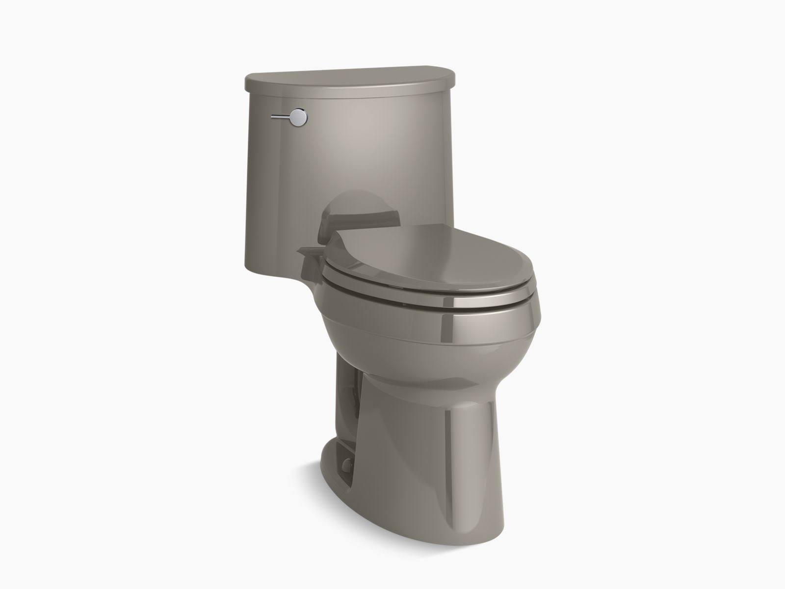 Kohler K-3946-K4 Adair Comfort Height One-Piece Elongated 1.28 GPF Toilet with AquaPiston Flushing Technology Cashmere