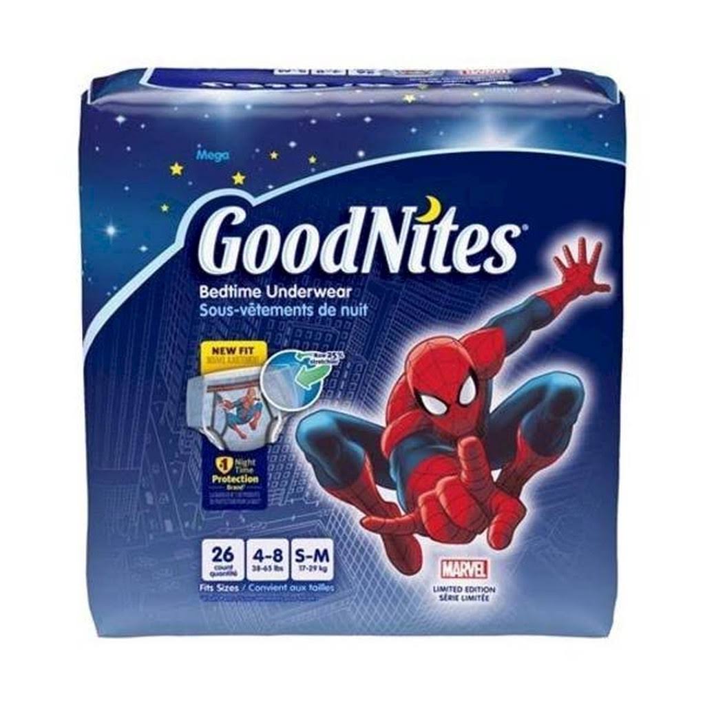 GoodNites Youth Pants for Boys Small/Medium, Mega Pack (Box of 26 Each)