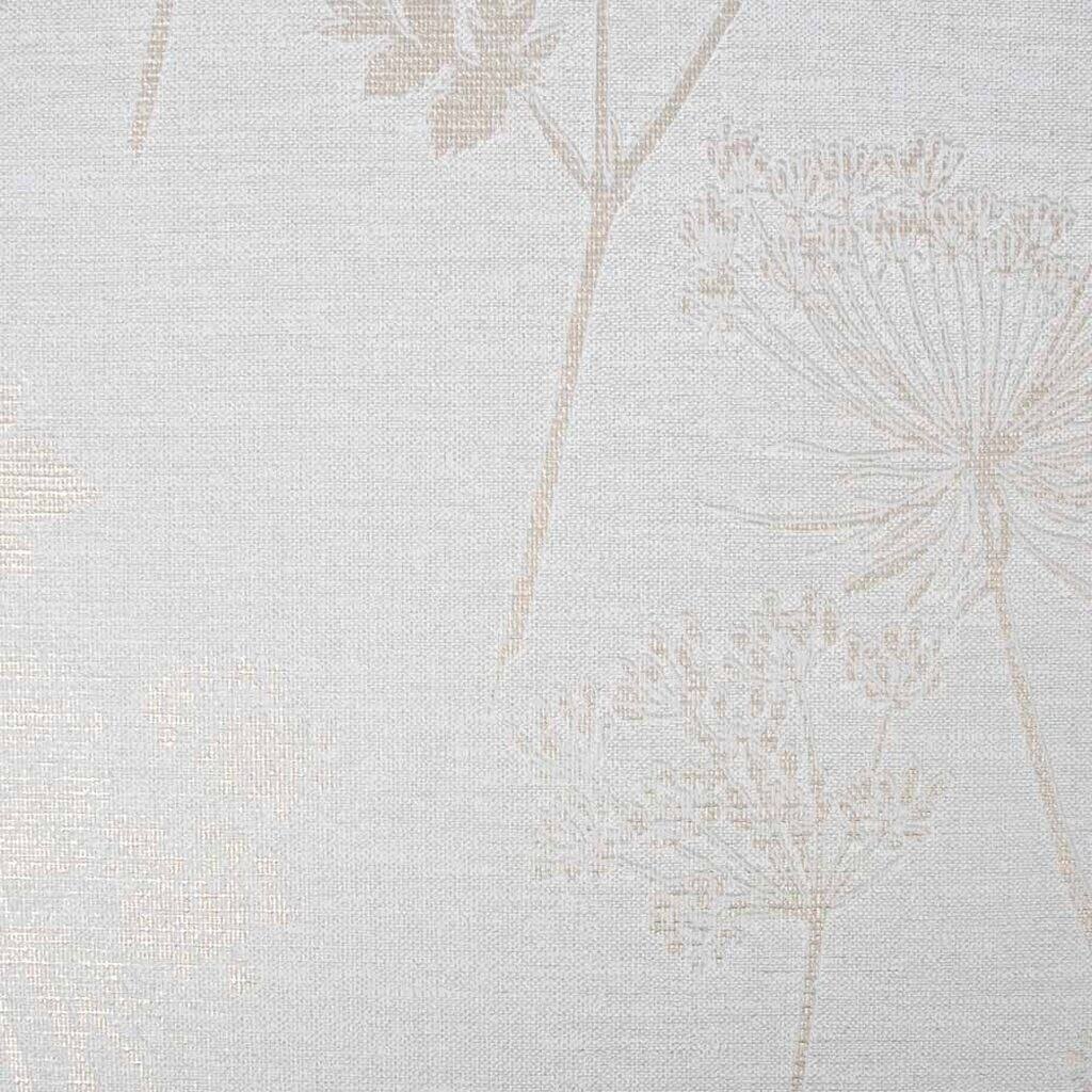 Wild Flower Grey Wallpaper, Gray