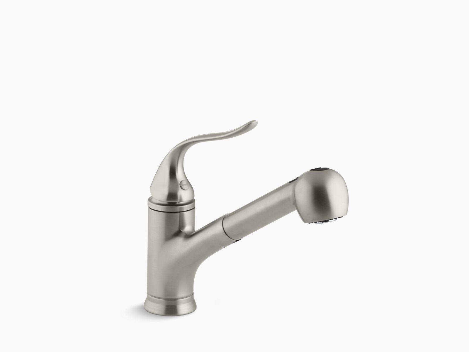 Kohler K-15160-BN Coralais Pull Out Kitchen Faucet - Brushed Nickel - Single Handle