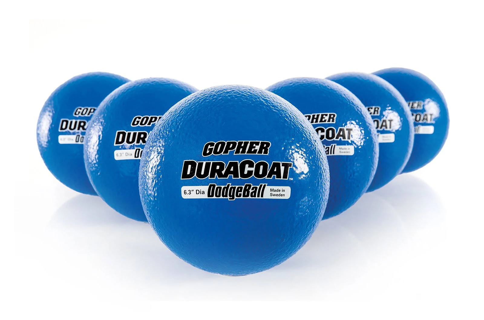 Gopher Duracoat Foam Dodgeballs - Blue 6.3x22 Diameter