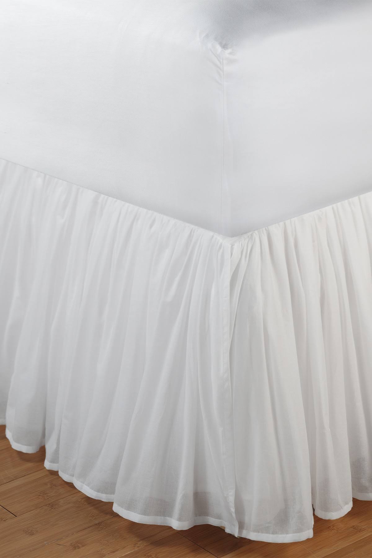 Greenland Home Fashions Cotton Voile Drop Bed Skirt, Full