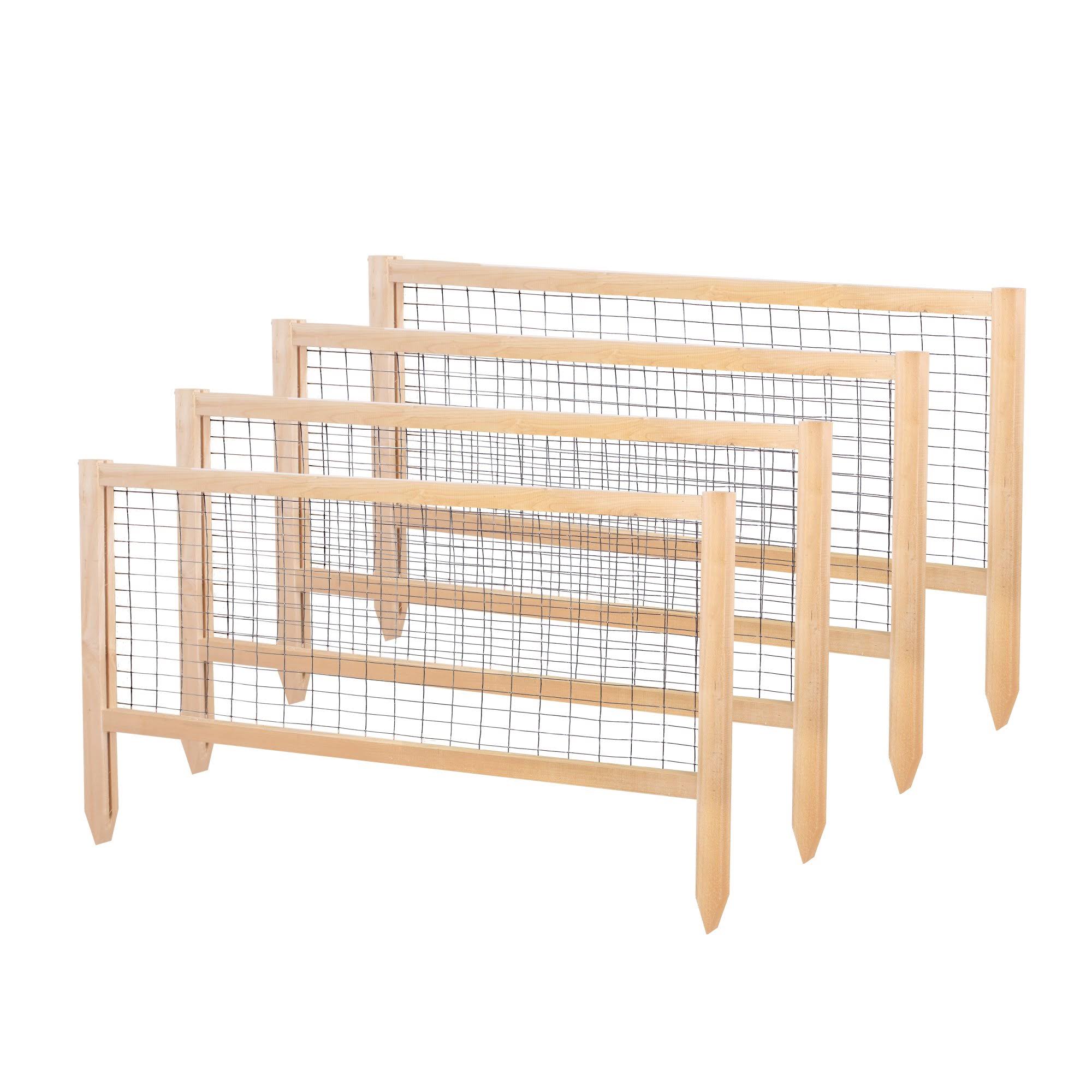 CritterGuard 23.5 in. Cedar Garden Fence (4-Pack)