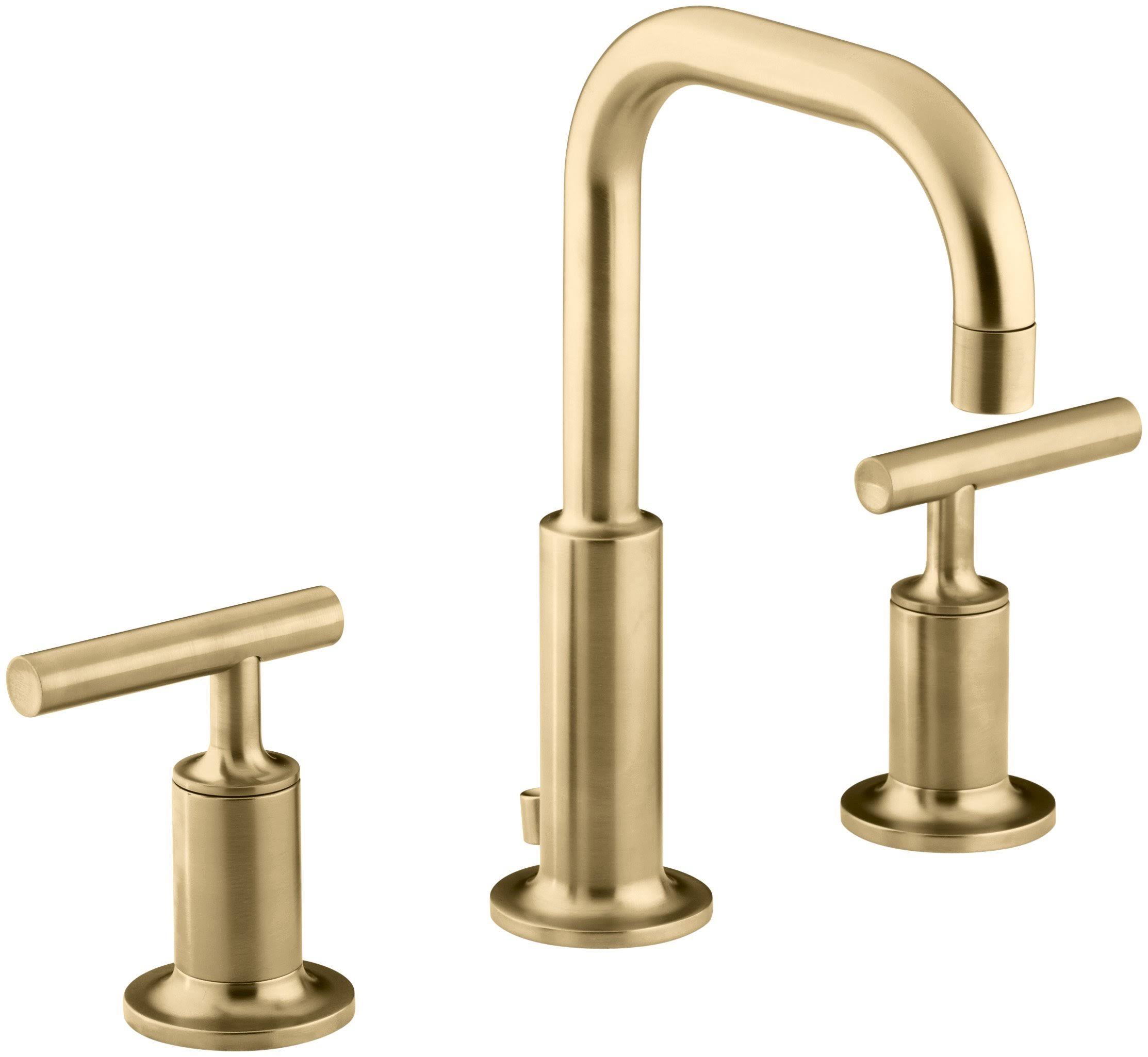 Kohler K-14406-4-BGD Purist Bathroom Faucet Vibrant Moderne Brushed Gold