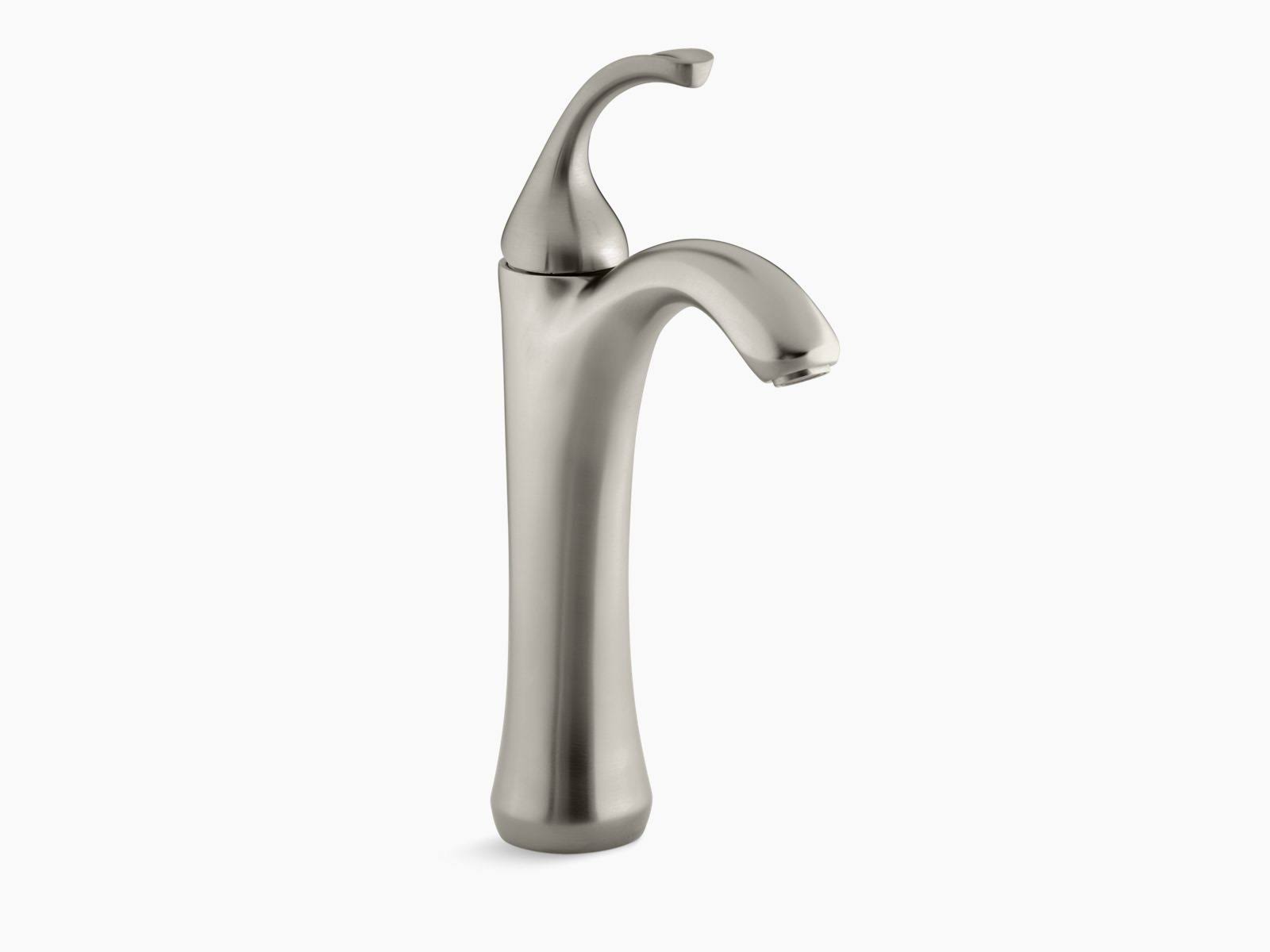 Kohler K-10217-4-BN Forte Tall Single-Handle Bathroom Sink Faucet - Vibrant Brushed Nickel