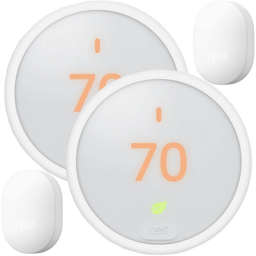 Nest Thermostat E - 2 Pack - includes 2 Nest Connects
