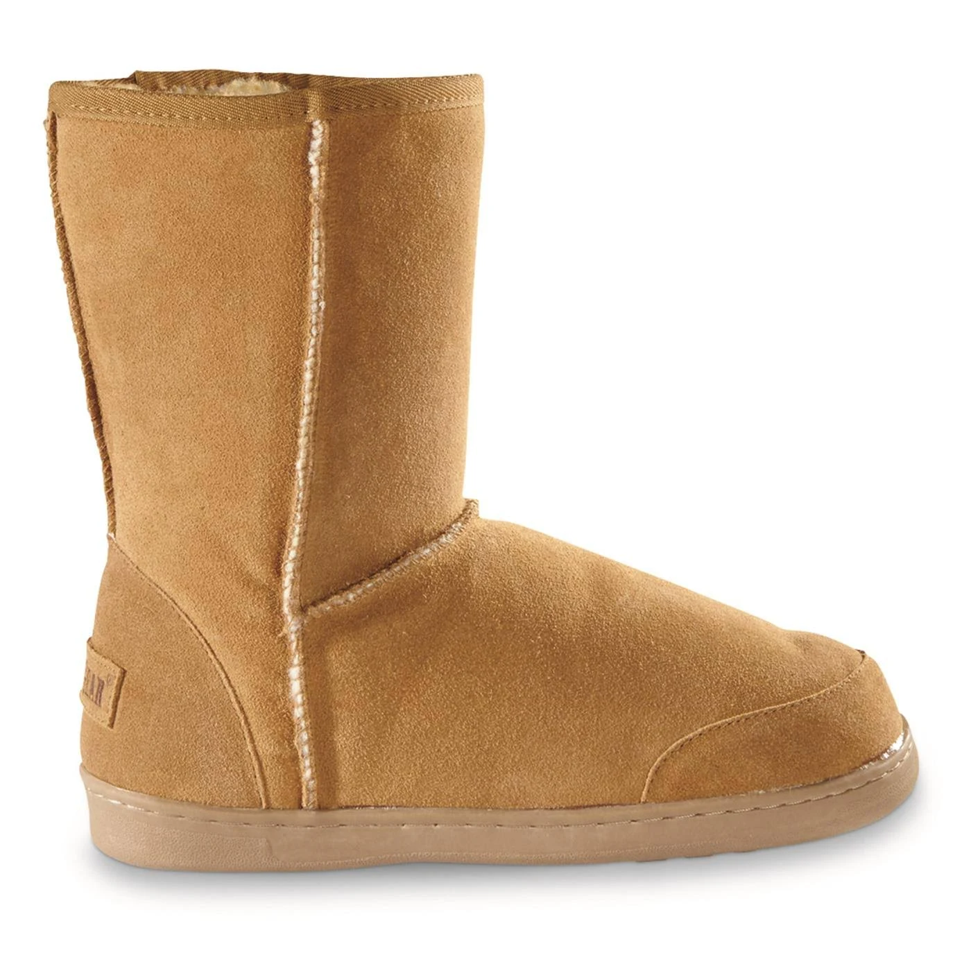 Guide Gear Men&s 10 inch Suede Boot Slippers, 9D, Tan