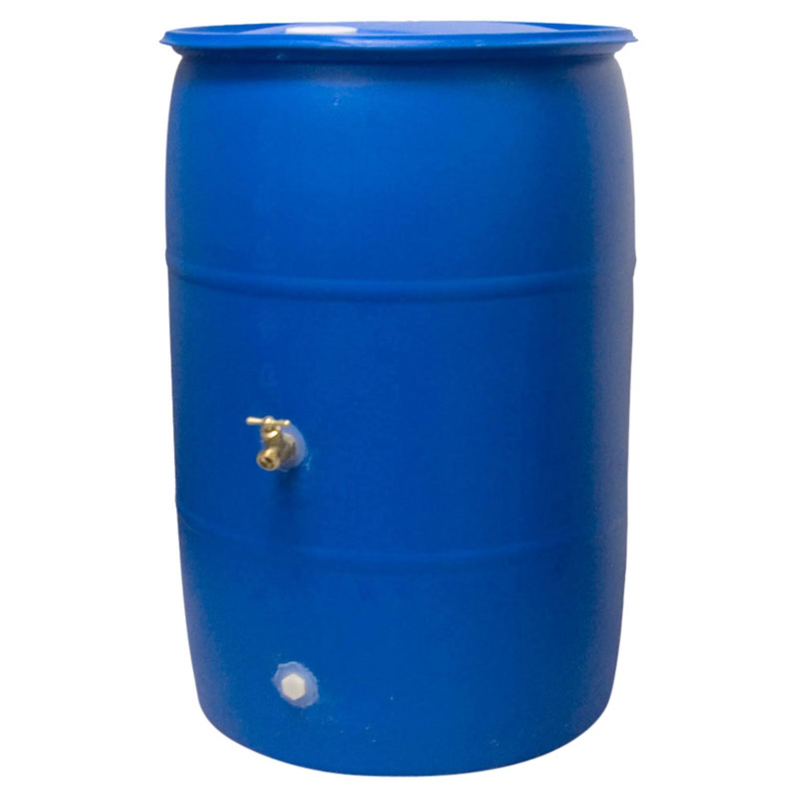 Good Ideas Big 55 Gallon Rain Barrel, Blue