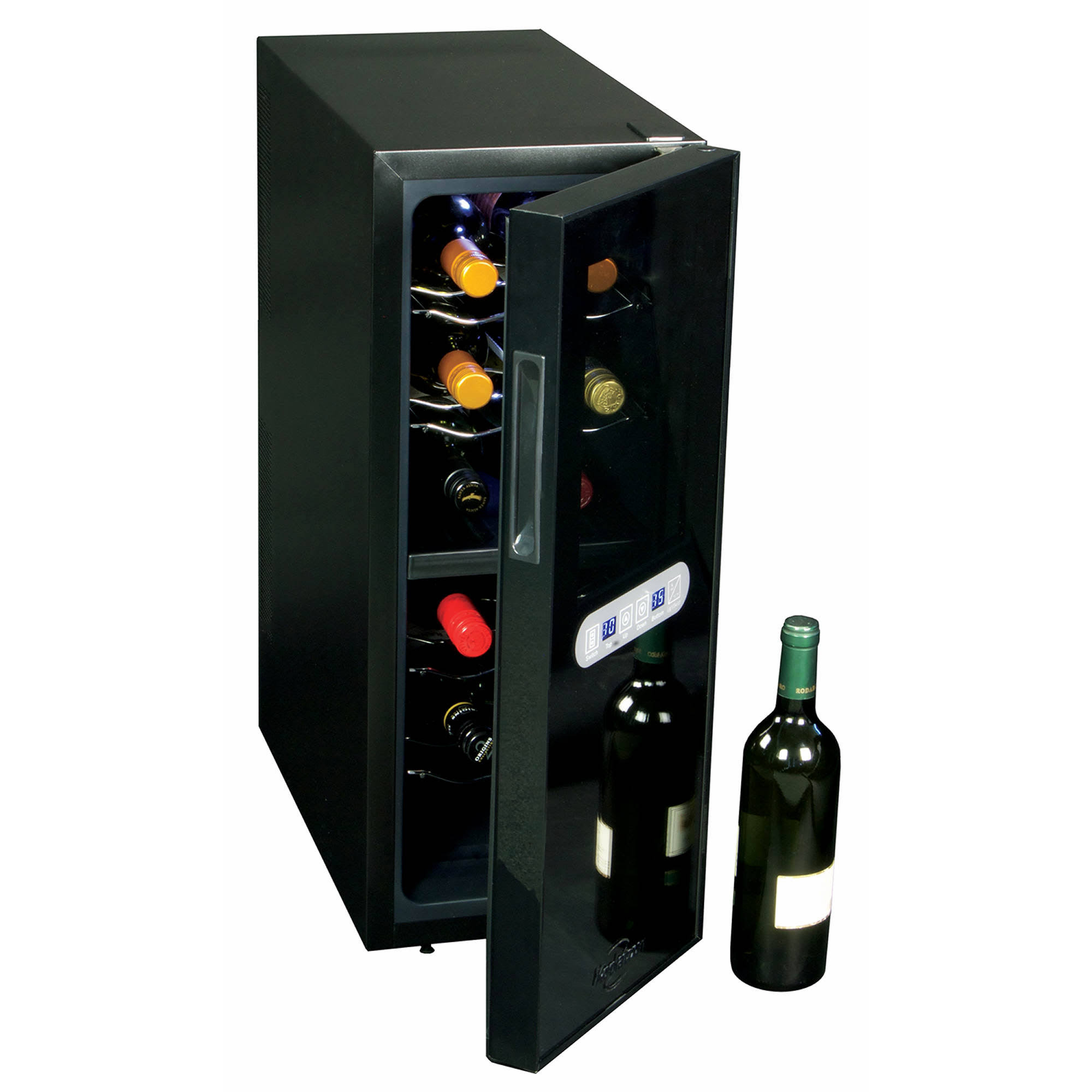 Koolatron 12 Bottle Dual Zone Wine Cellar, Black