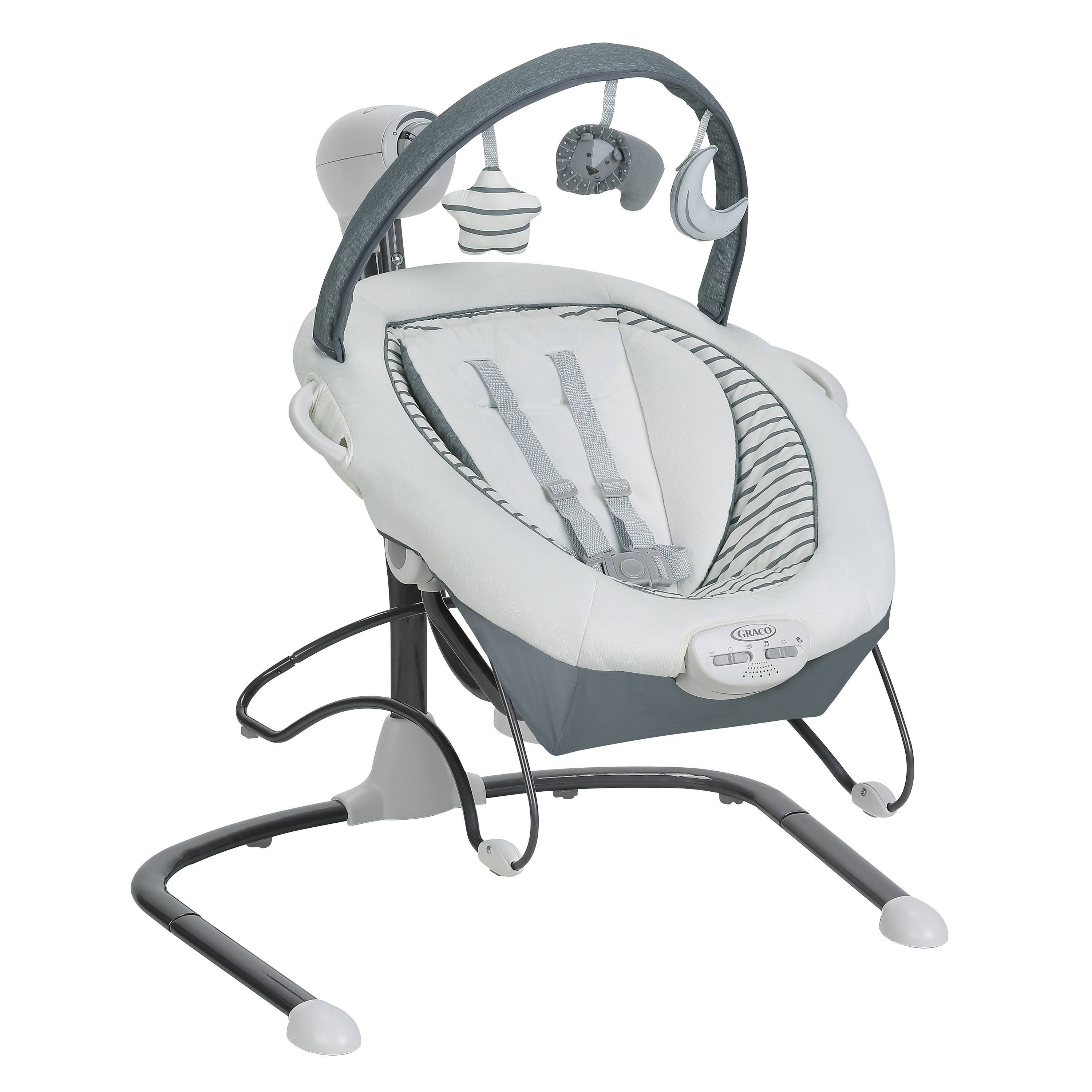 Graco Duet Sway LX Swing with Portable Bouncer in Holt White
