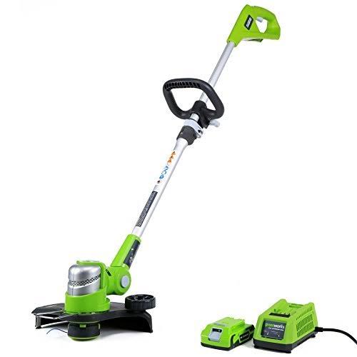 Greenworks 12-Inch 24V Cordless String Trimmer/Edger, 2.0 Ah Battery Included 21 21342