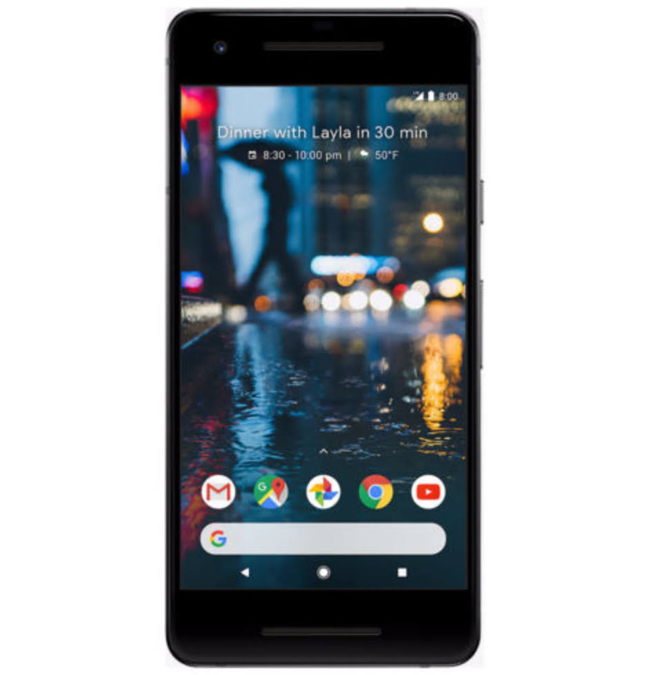 Google Pixel 2 128GB Factory Unlocked Verizon GSM Smartphone Just Black