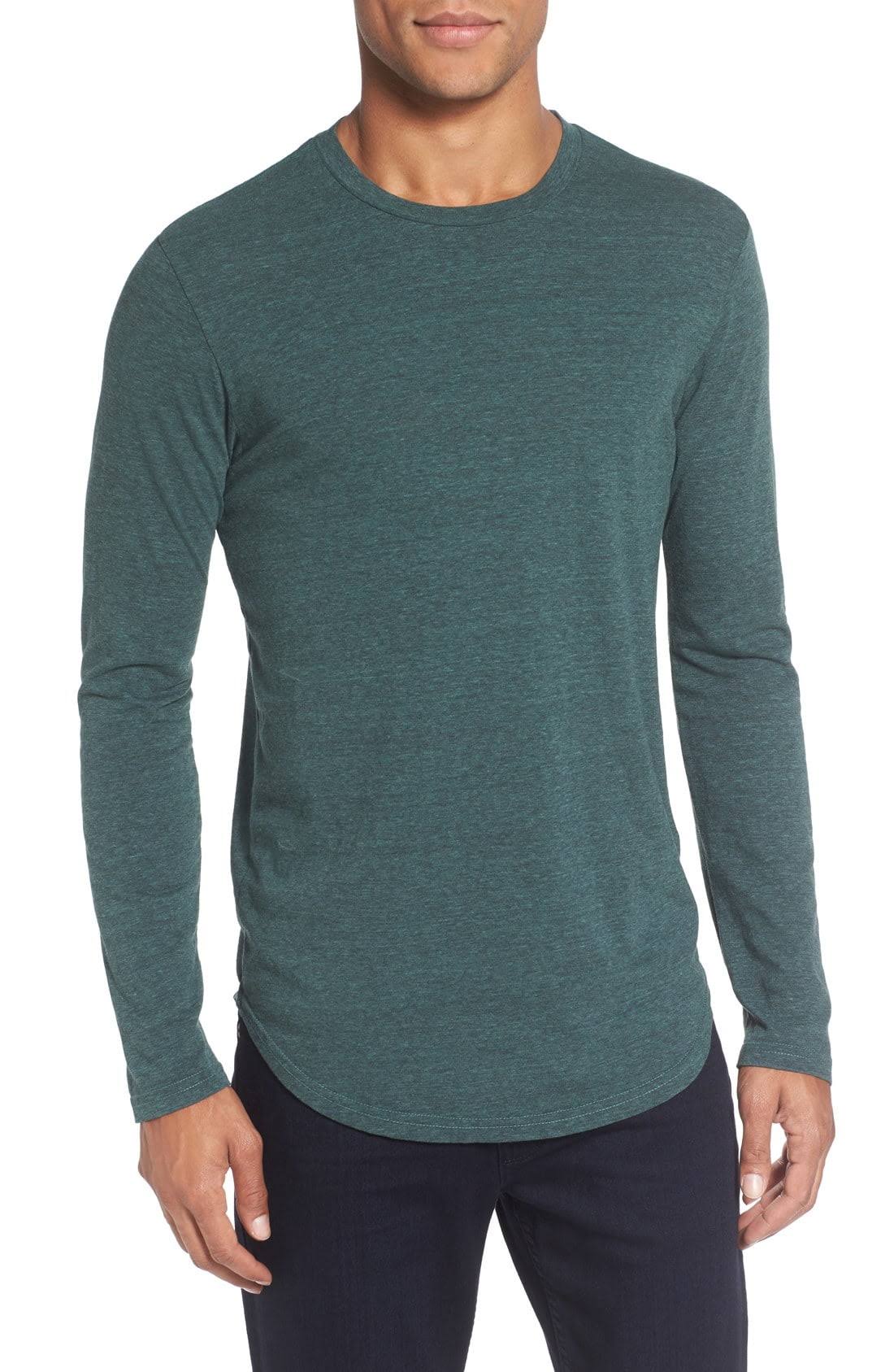 Goodlife Triblend Scallop Long Sleeve T-Shirt Silver Pine