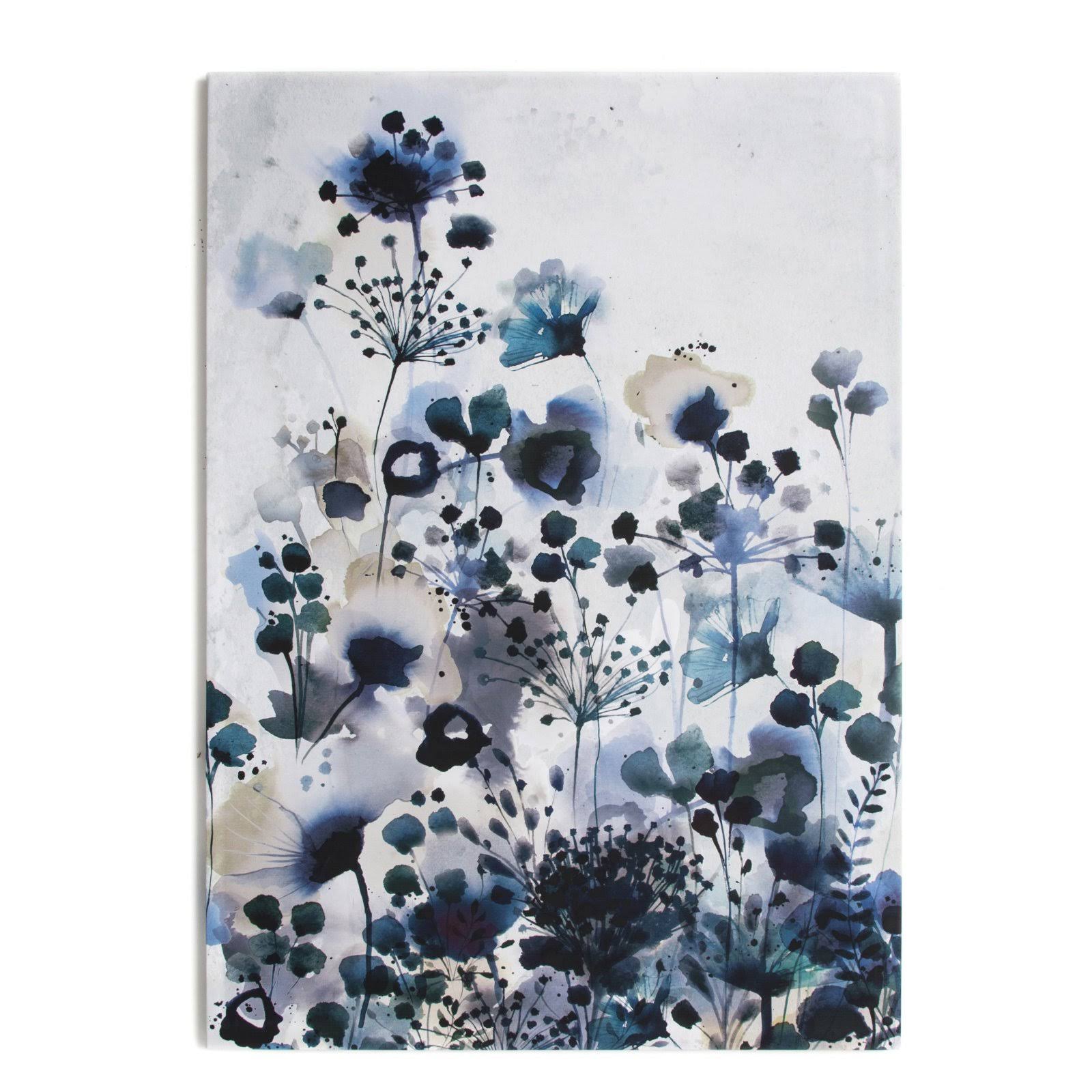 Graham and Brown Moody Blue Watercolor Printed Canvas Wall Art