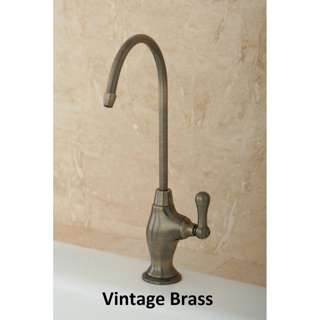 Brushed Nickel Single-Handle Brass Water Filter Faucet - Vintage Brass