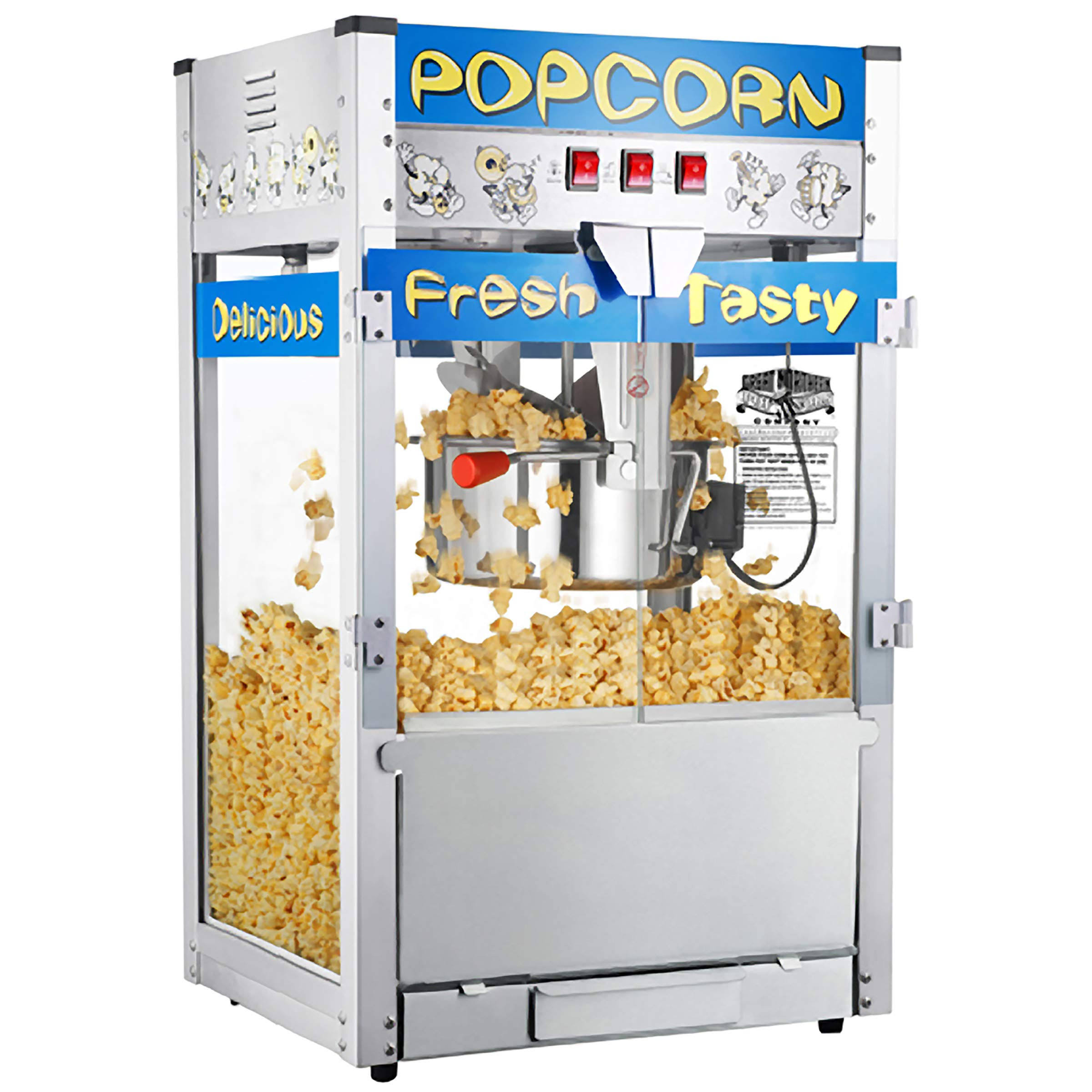 Great Northern 6210 Pop Heaven Commercial Quality Popcorn Popper Machine, 12 Ounce