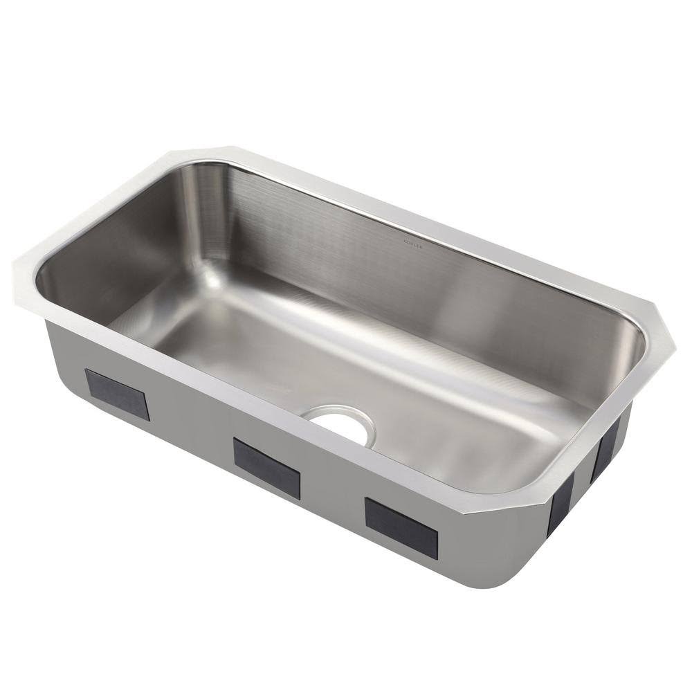 Ballad Undermount Stainless Steel 32 in. Single Bowl Kitchen Sink