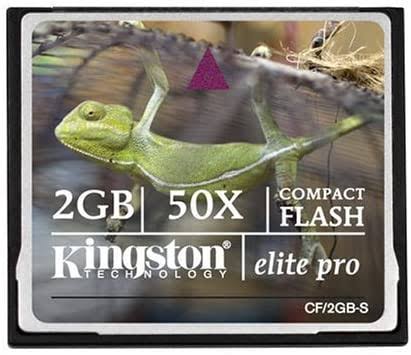 Kingston CF/2GB-S 2 GB CompactFlash (CF) Elite Pro Card 50X