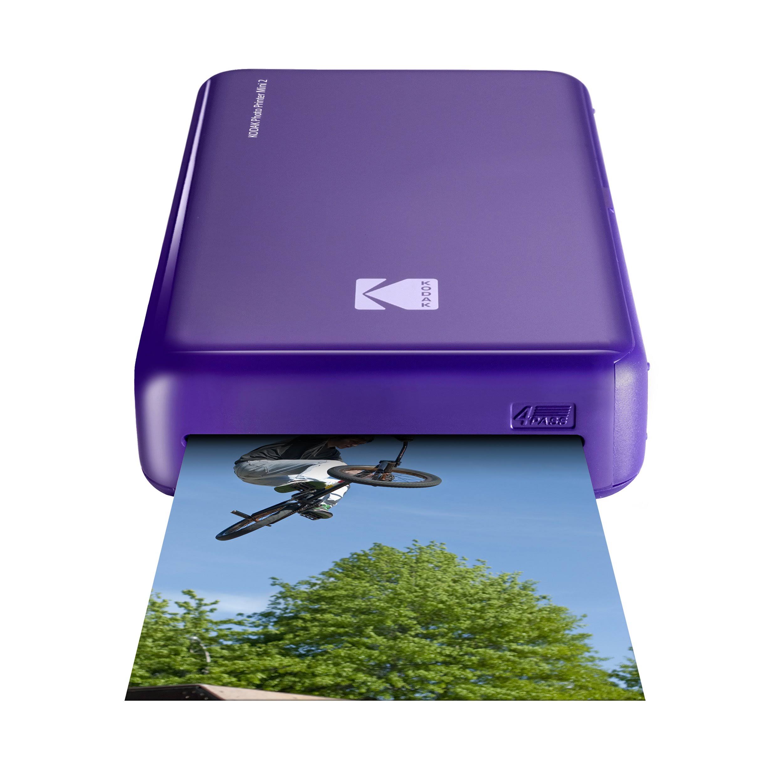 Kodak Photo Mini 2 Portable Color Dye-Sublimation Photo Printer - Purple