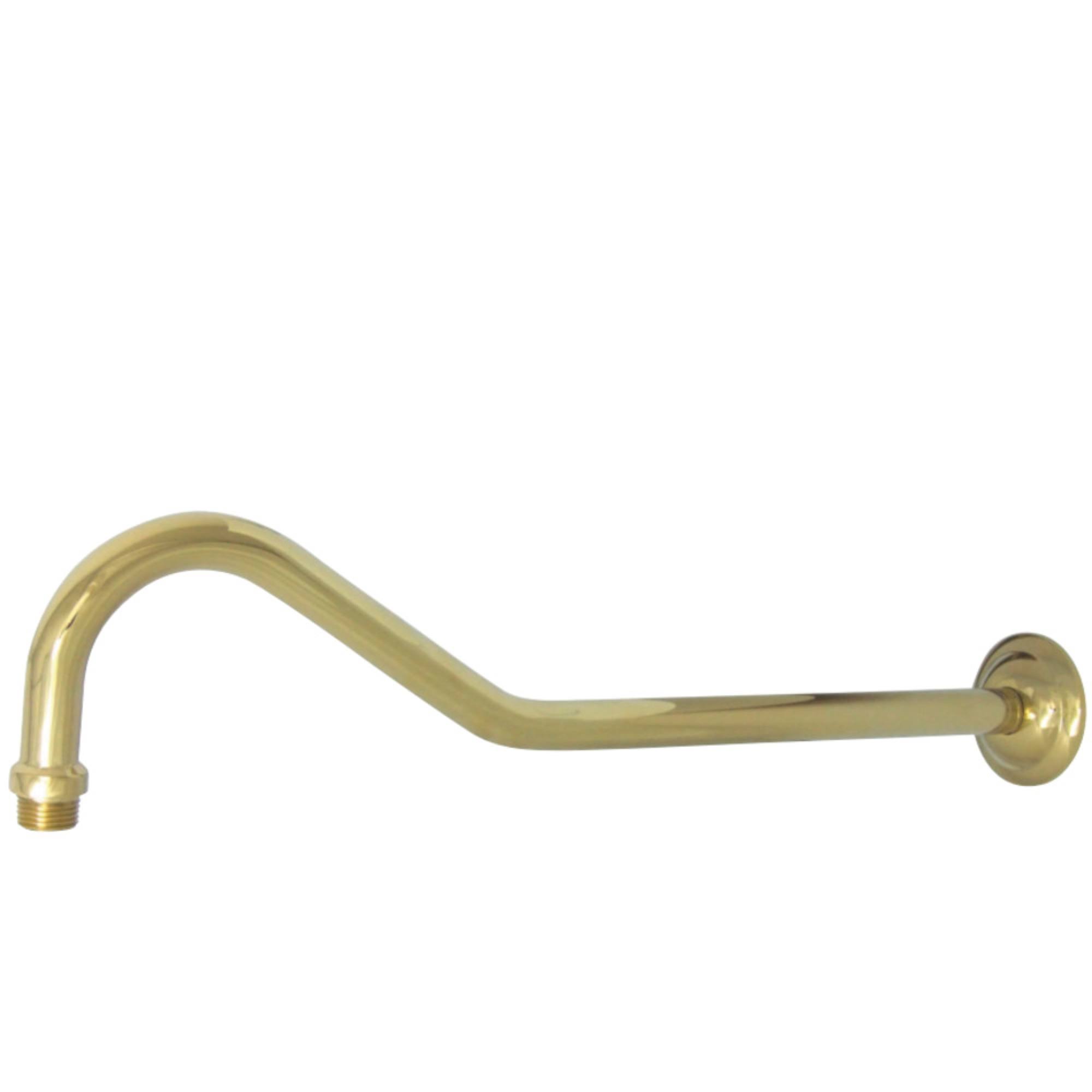 Kingston Brass Restoration 17-inch Shower Arm - Polished Brass