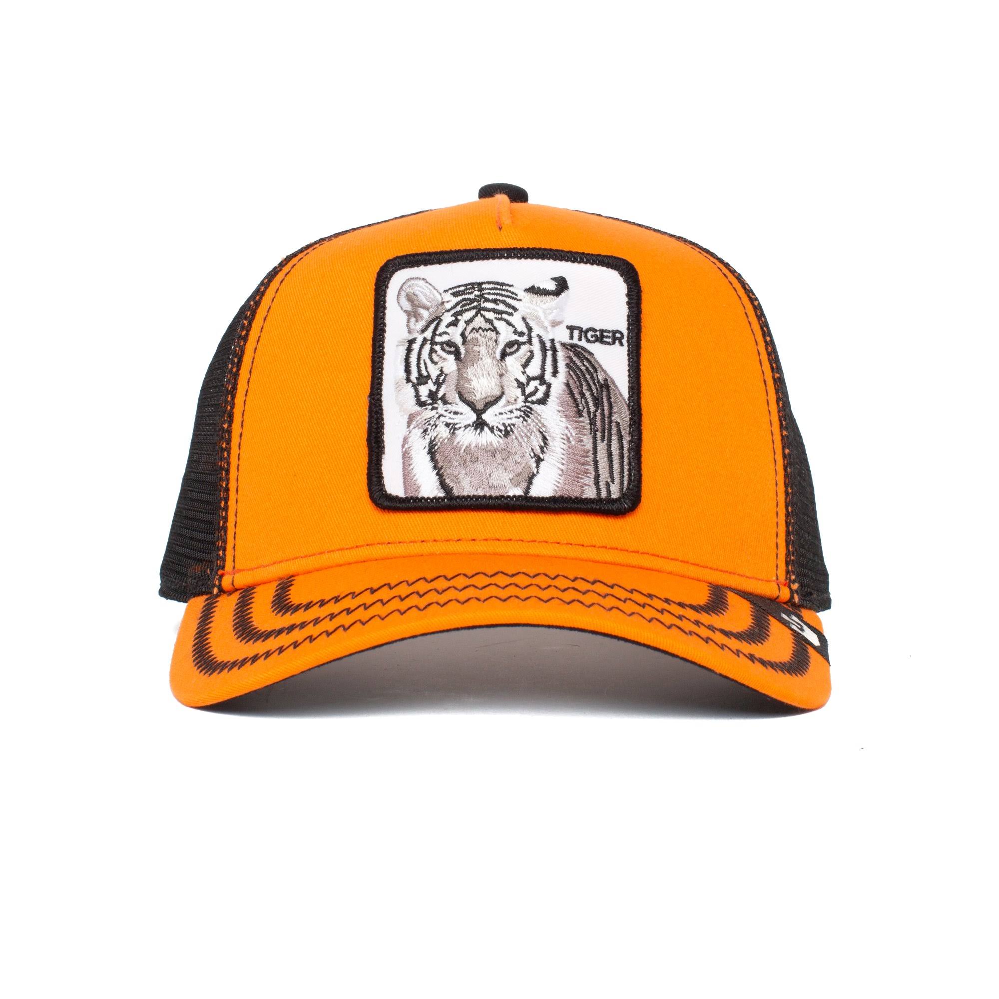 Goorin Silver Tiger Baseball Hat w/ Sweatband in Orange/Black