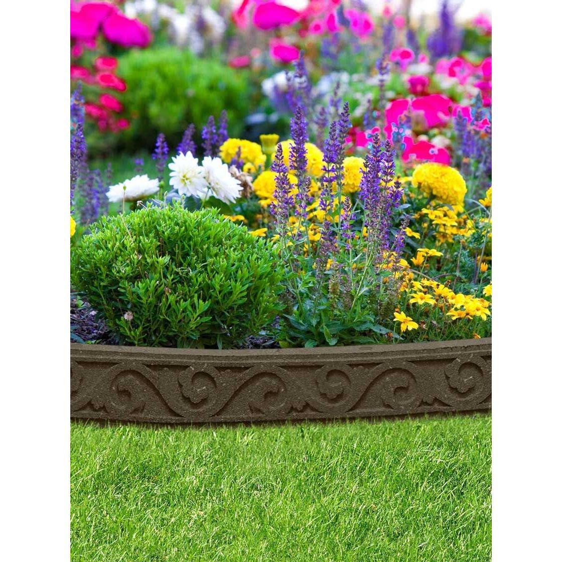 Gardener&s Supply Company Scroll Recycled Rubber Landscape Edging, 4&
