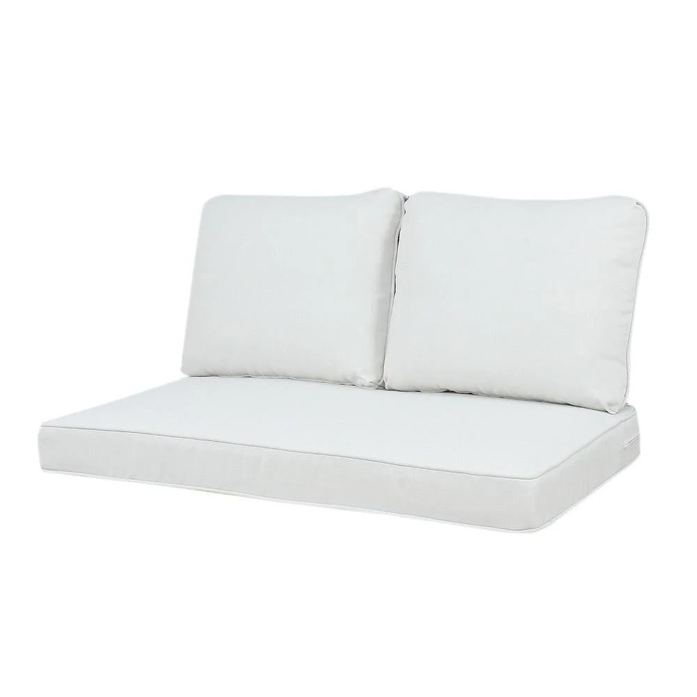 Rolston Linen 3PC Loveseat Cushion