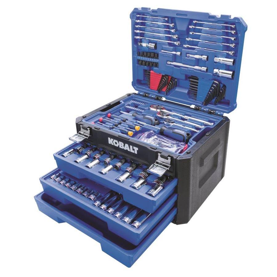 Kobalt 232-PCS Standard SAE and Metric Polished Chrome Mechanics Tool Sets New