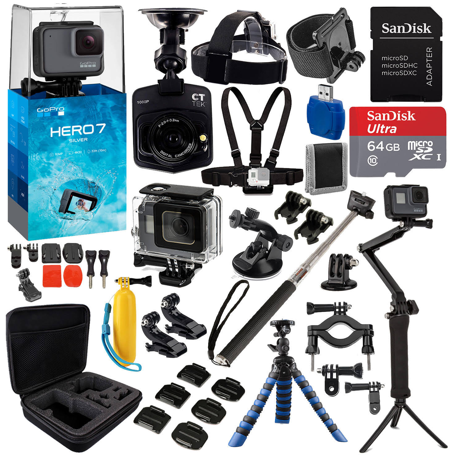 GoPro Hero7 Silver Essential Bundle