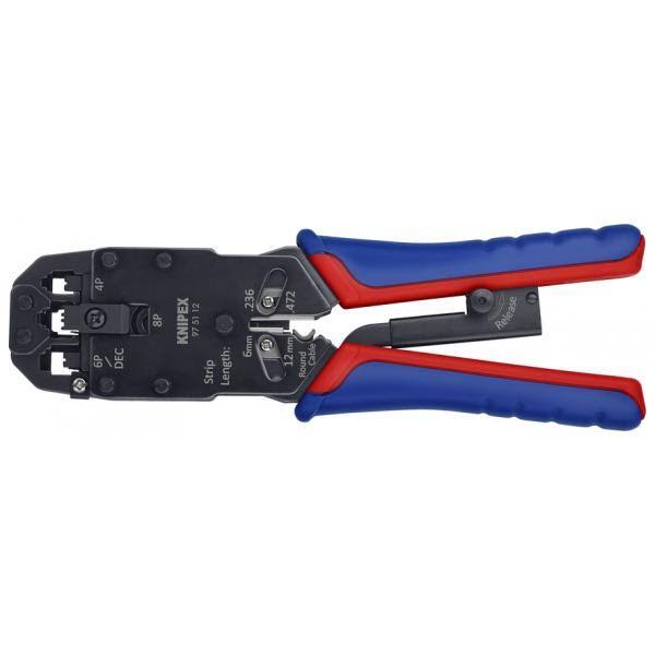 Knipex Crimping Pliers for Western Plugs (200 mm) 97 51 12