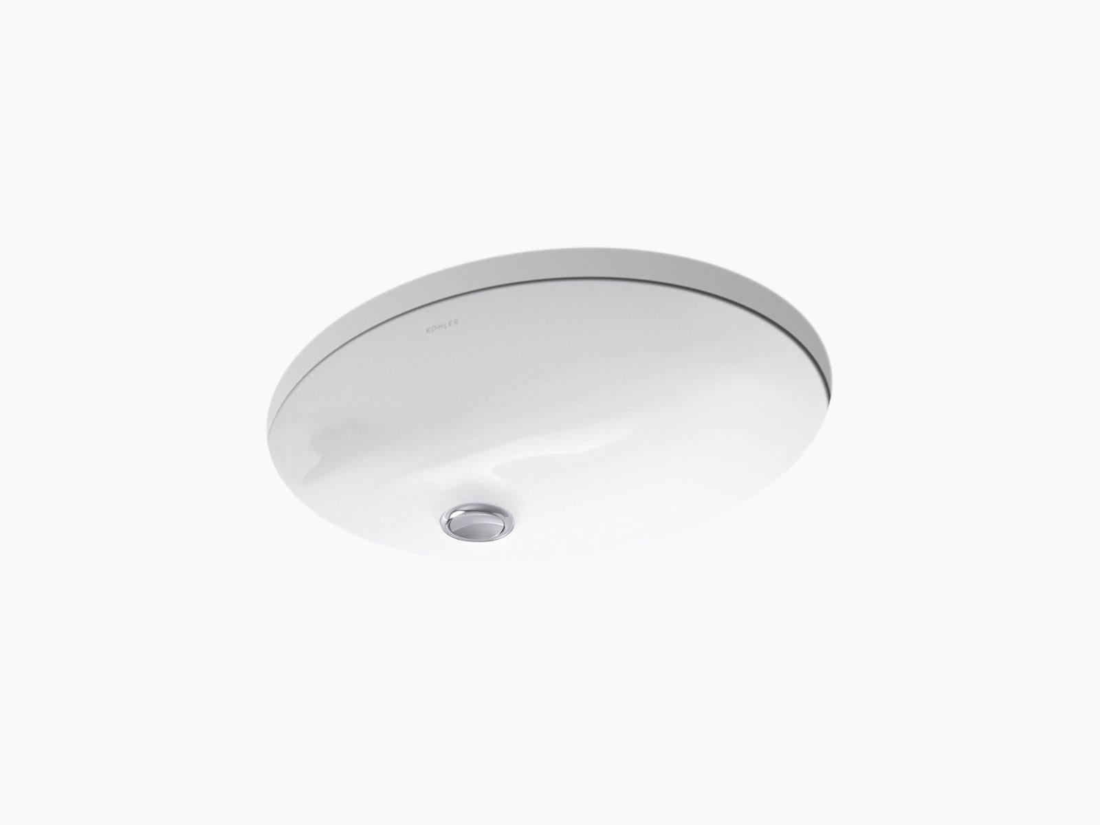 Kohler K-2209-0 Caxton Oval Bathroom Sink White